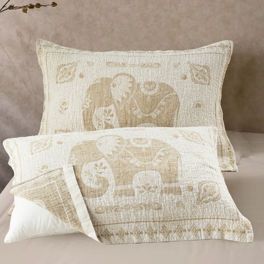 罗布麻 新奢柔软枕巾简约风象韵枕巾防脏水洗加大枕头巾透气