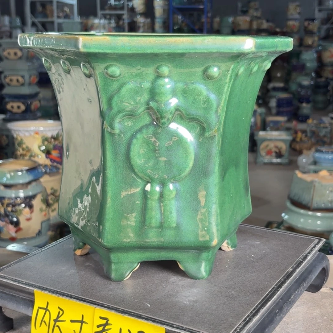一风堂石湾花盆 内22*24微瑕