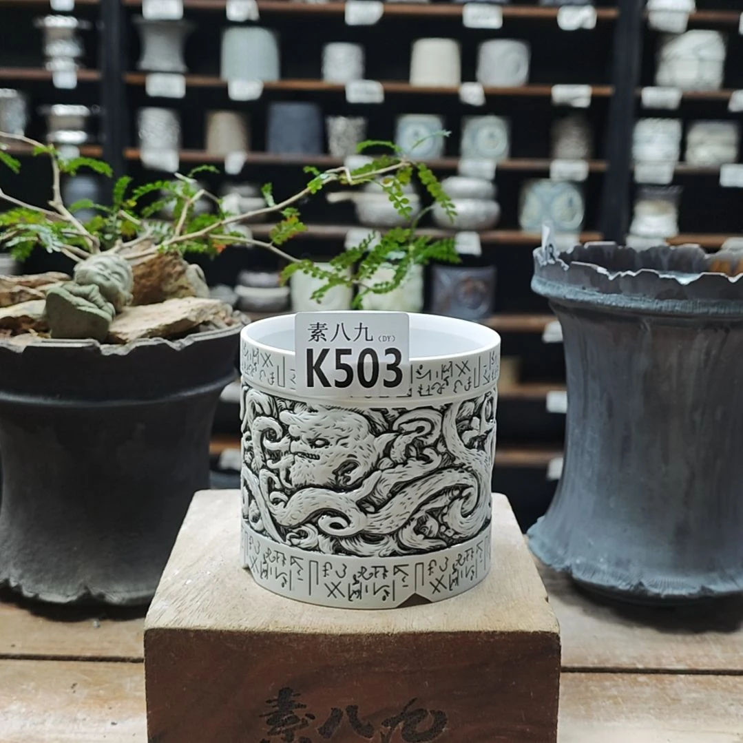 陶瓷素八九陶瓷内口9.5高9.5