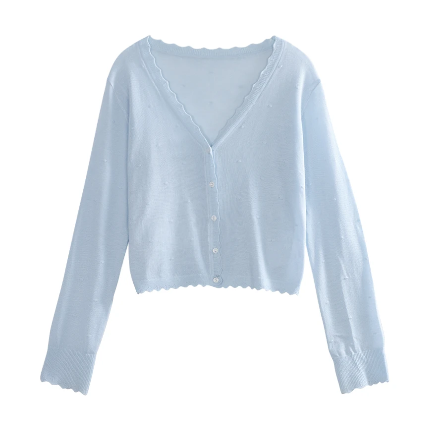 初夏港风」法式夏季气质温柔开衫QYM002053