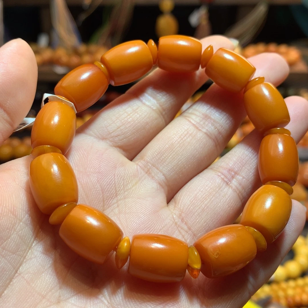 蜜蜡未镶嵌手串蜜蜡手串