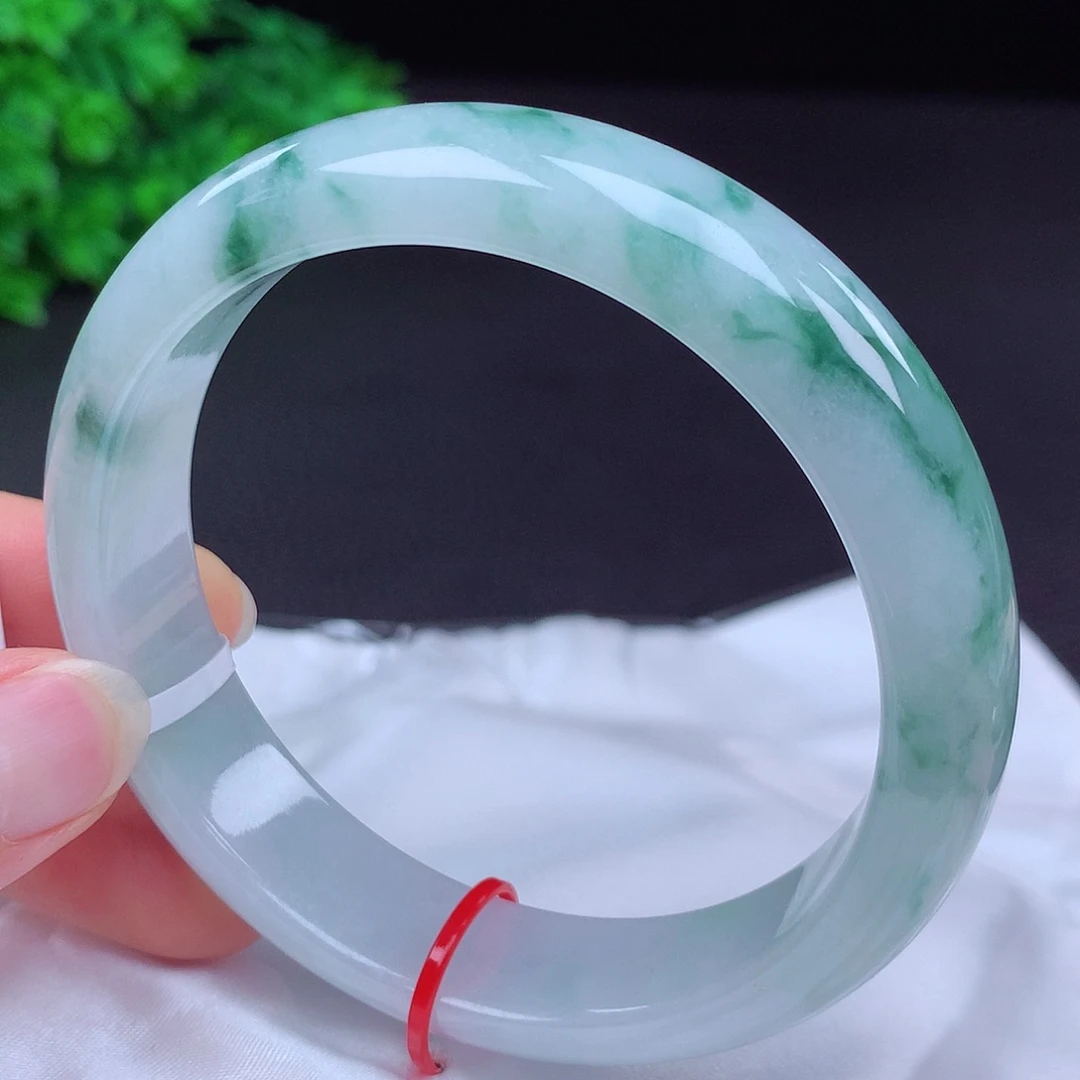 翡翠未镶嵌手镯63圈口431202