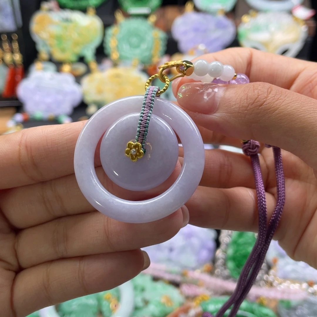 翡翠未镶嵌颈饰代编织