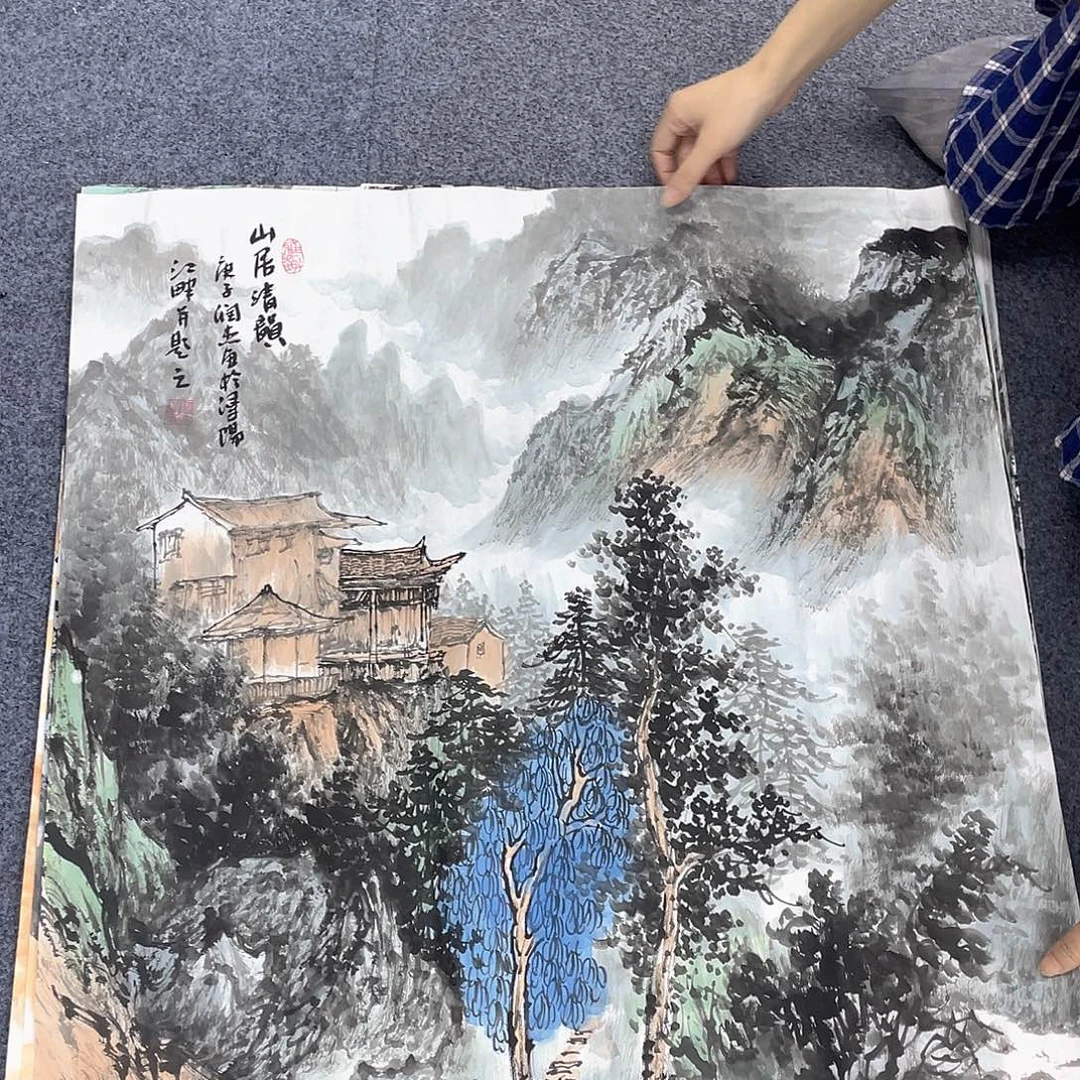 国画作品小姐姐放漏…