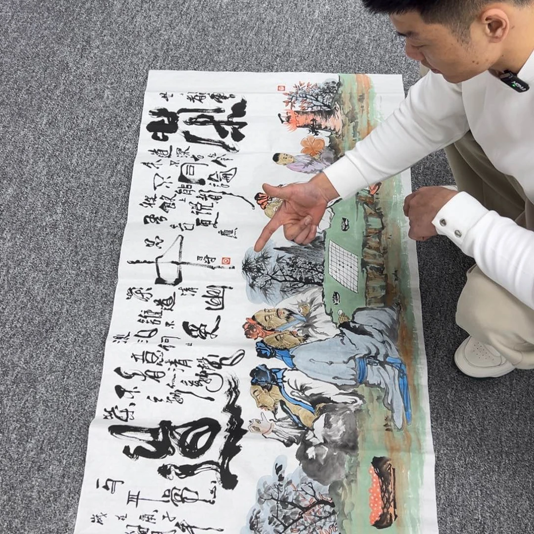 国画纯手绘字画宣纸