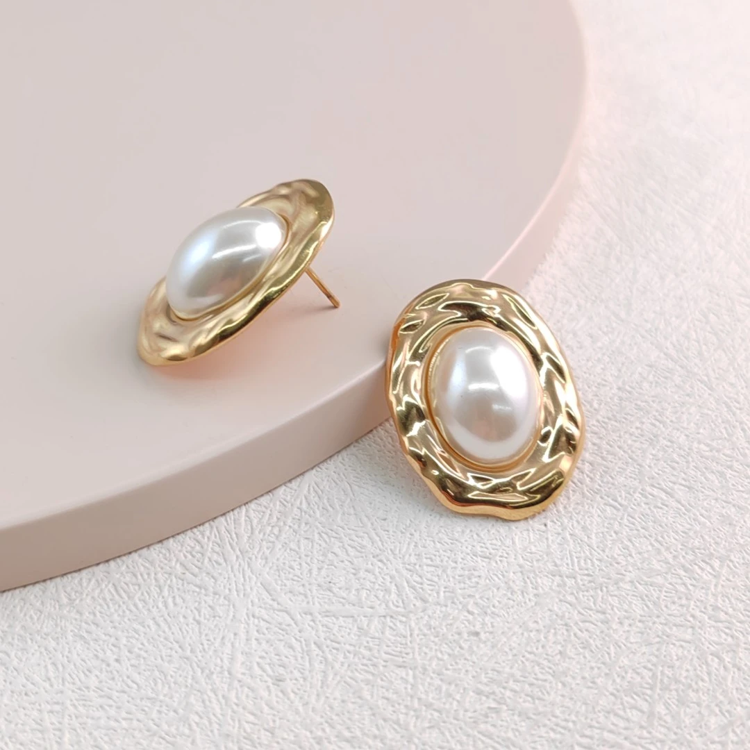 XUPING/旭平首饰 不锈钢仿珍珠耳饰 新年百搭耳钉 GDM T000991114