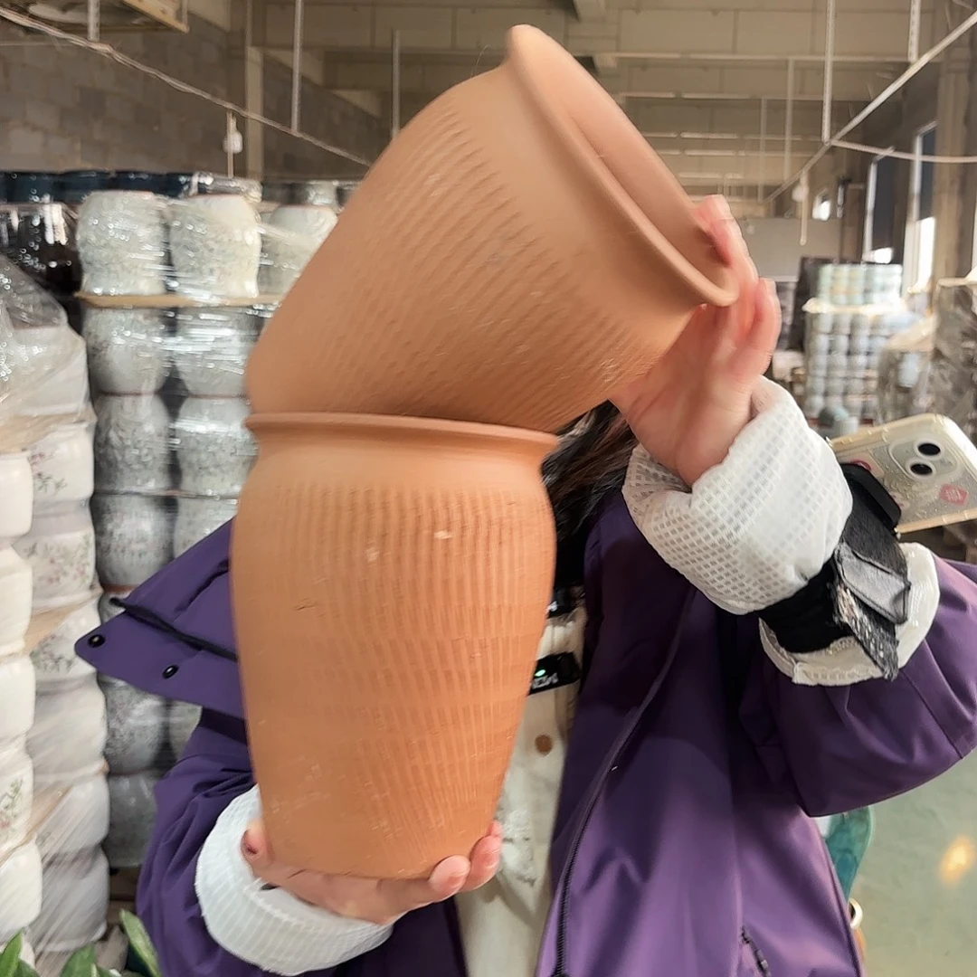 正品两个高23/17红陶
