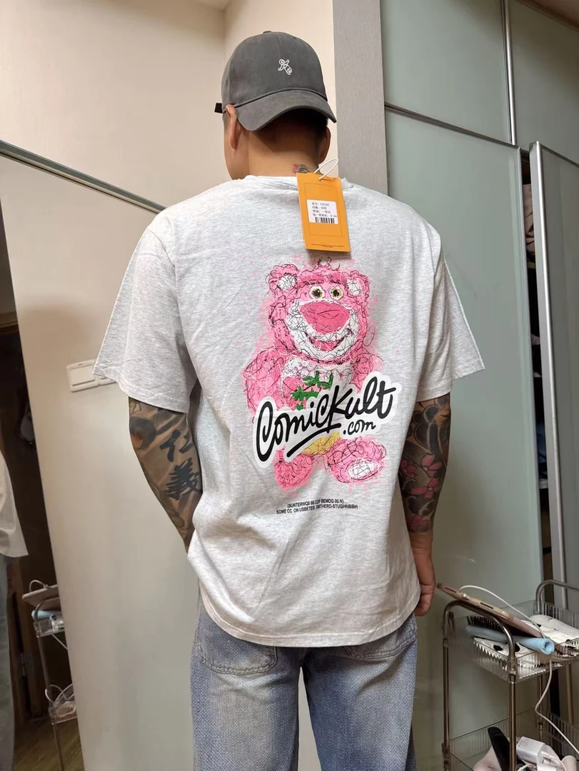 草莓熊情侣款大T刺绣款6色可选高质量版本