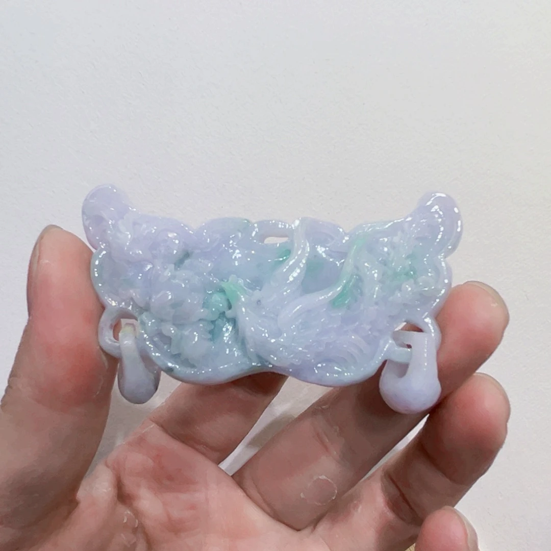 翡翠未镶嵌吊坠(赠链)代编织