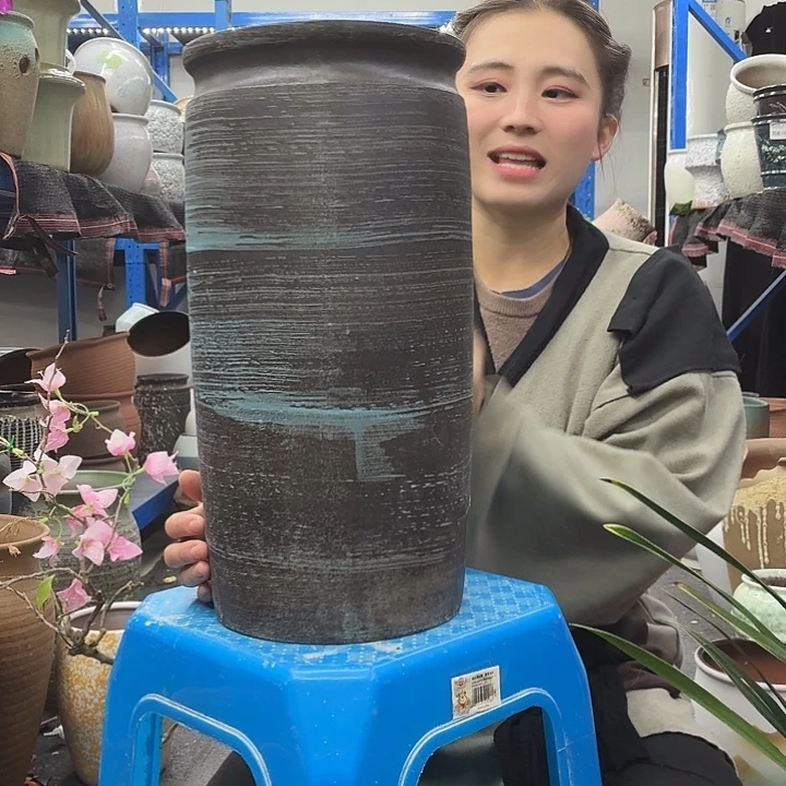 20×40 -粗陶花盆有孔-买买买
