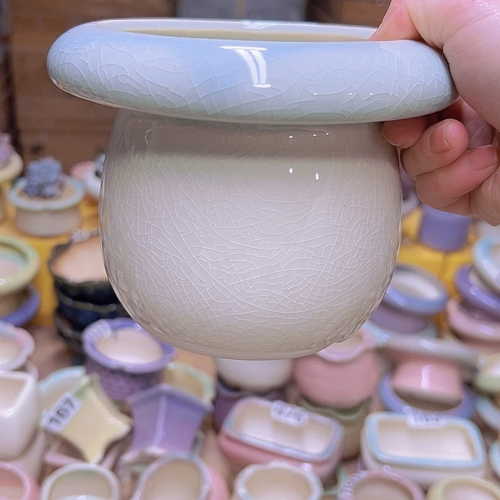 红陶陶瓷花盆当场满12包邮