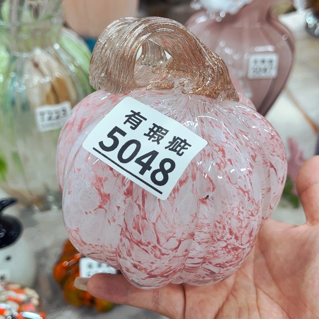 南瓜5048 家悦美居琉璃摆件瑕疵