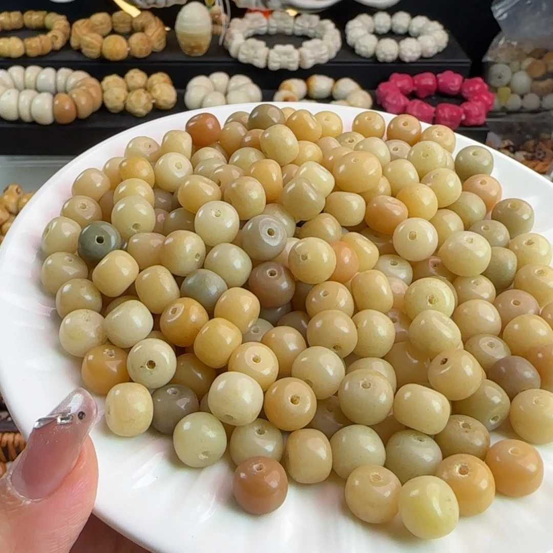 手串菩提根/象牙果瑕疵8×10雪花青芒桶300卡牌➕200备珠