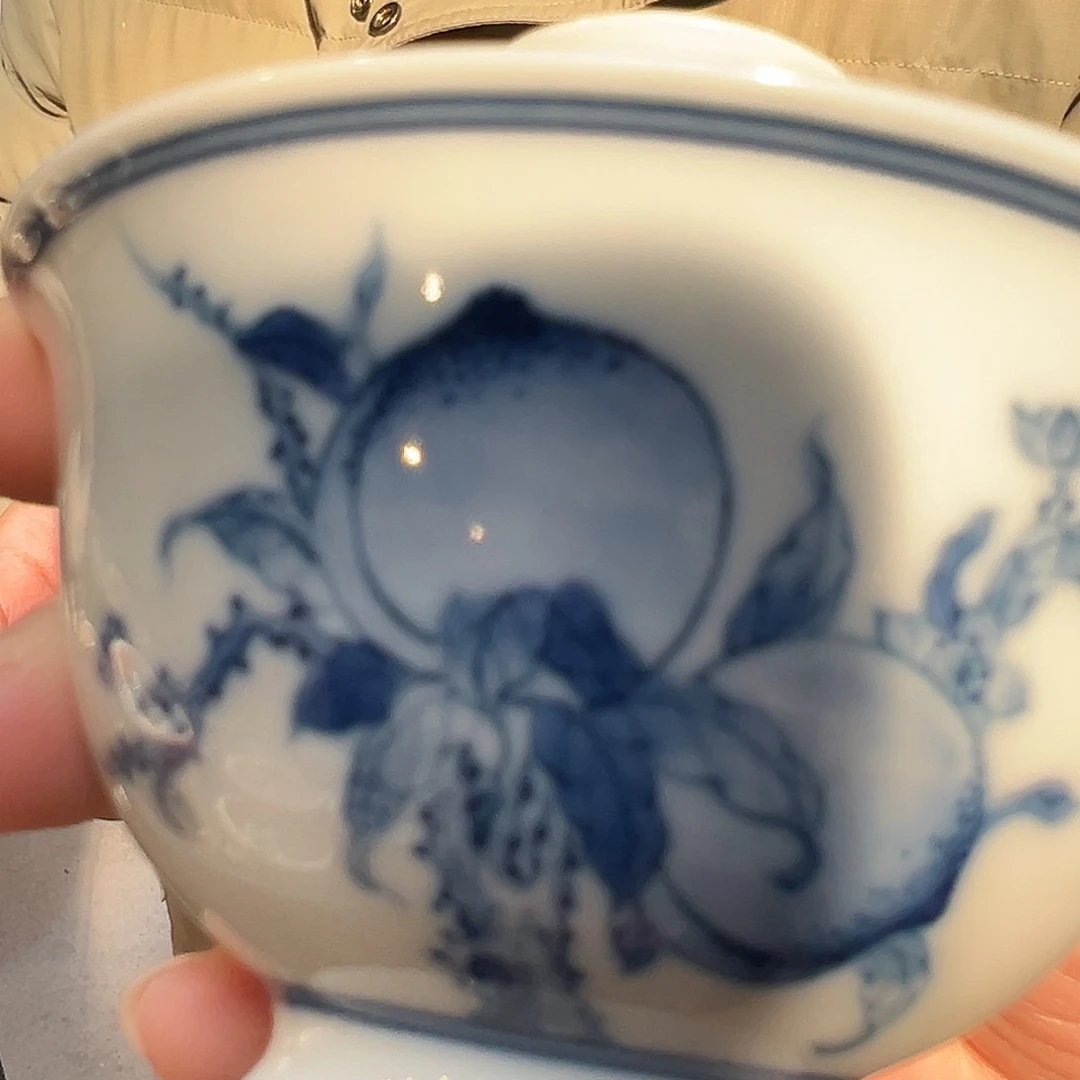 易修柴窑盖碗盖碗