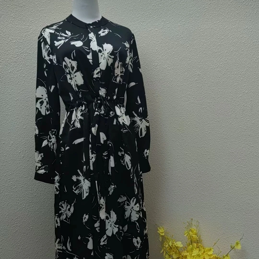 雅思米尼醋酸绒印花衬衫（中长款）8217 8218 8219