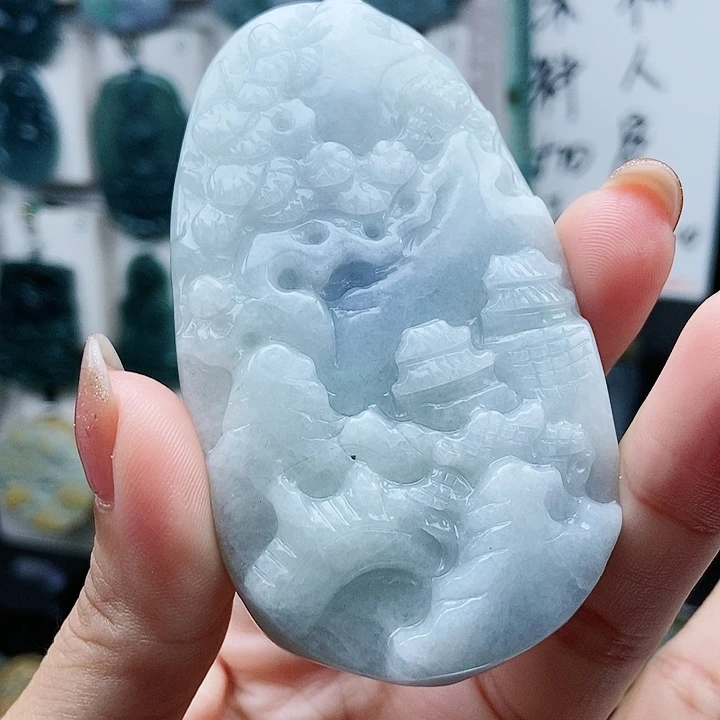 翡翠未镶嵌颈饰翡翠