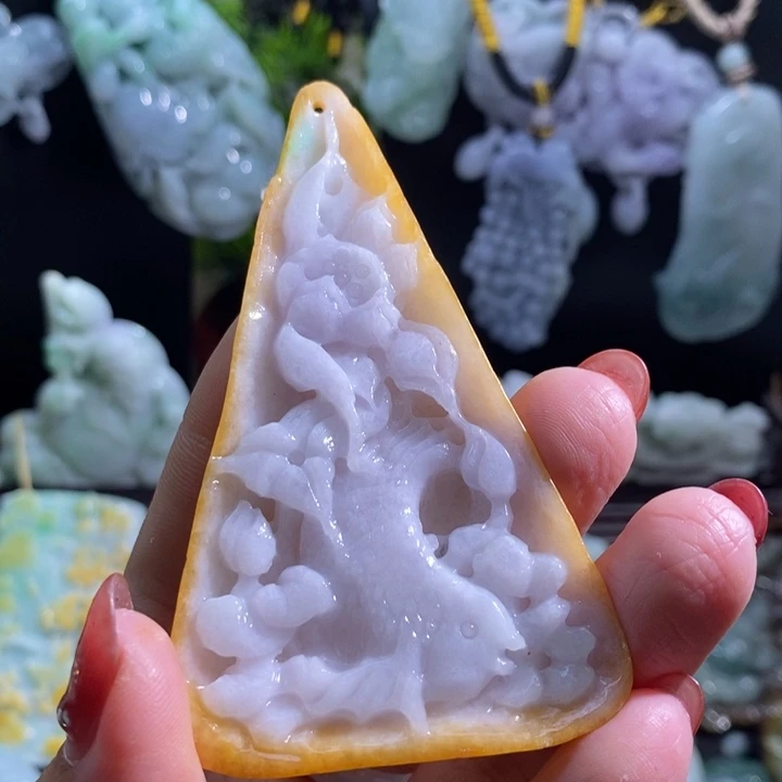 【闪购商品】颈饰未镶嵌翡翠鱼