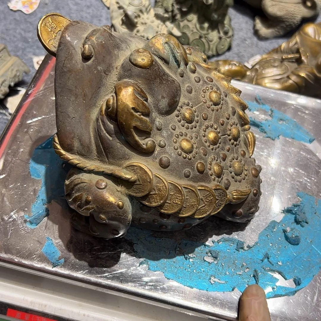 生**道微瑕疵黄铜摆件工艺品