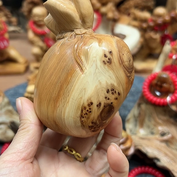 柏木太行崖柏手把摆件