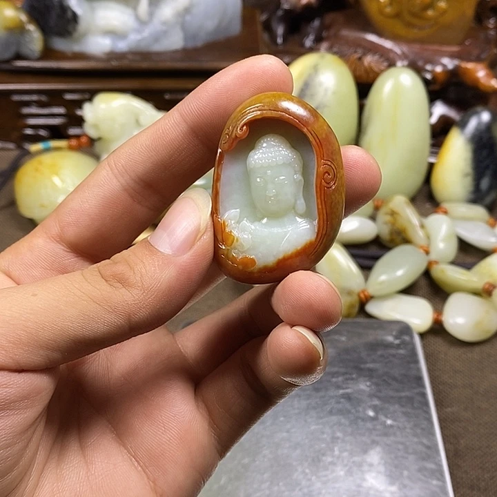 和田玉未镶嵌挂件