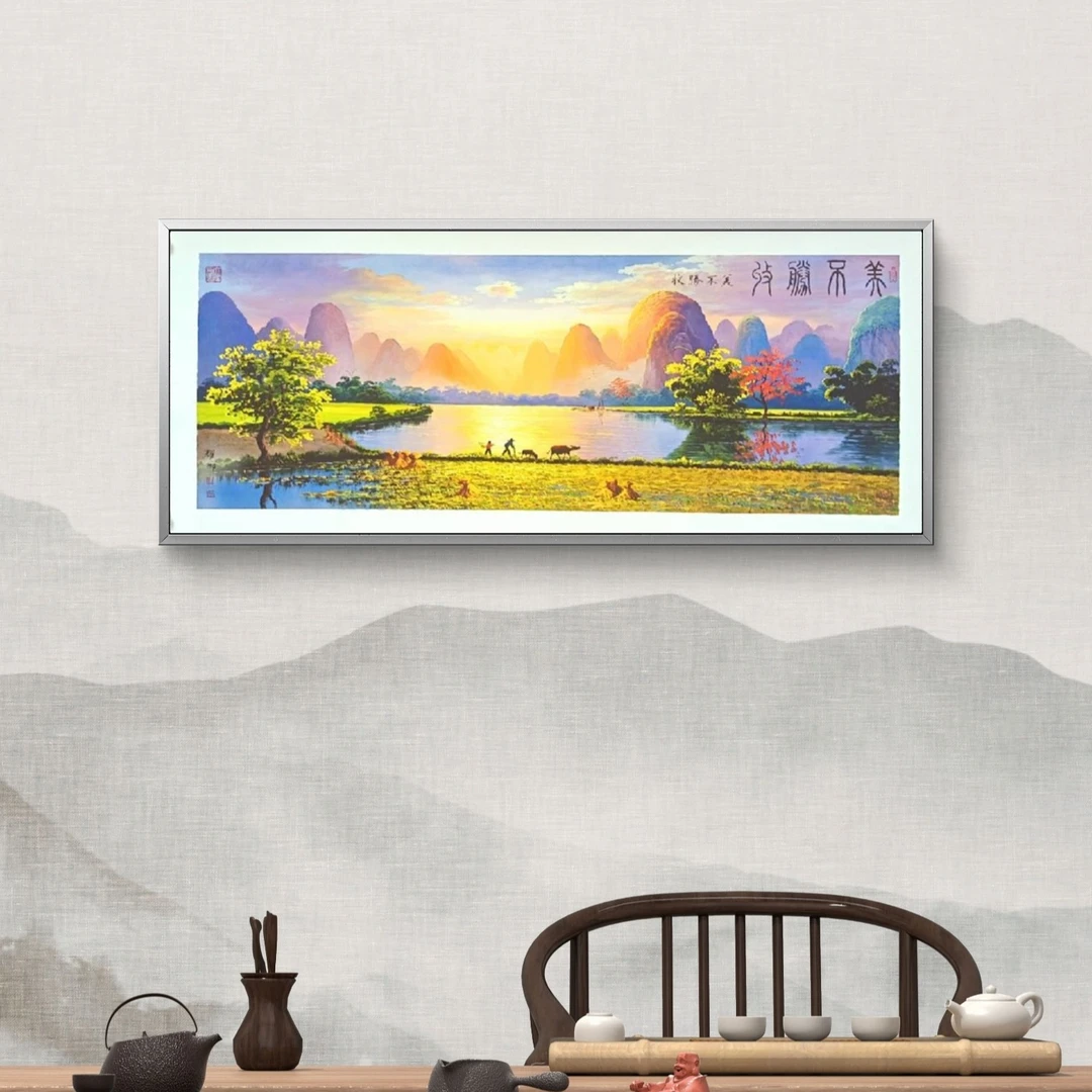 《美不胜收》宣纸无框-葛