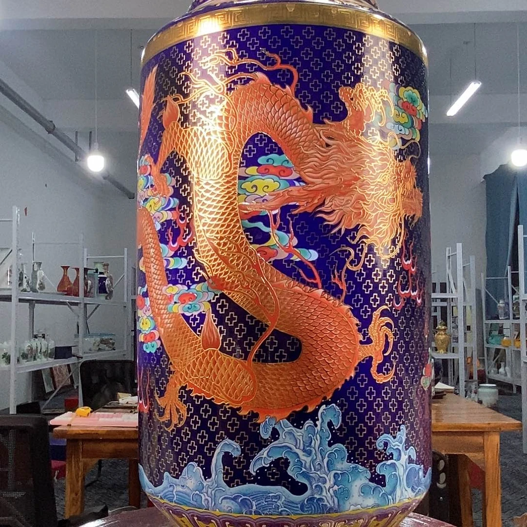 摆件景德镇陶瓷花瓶摆件