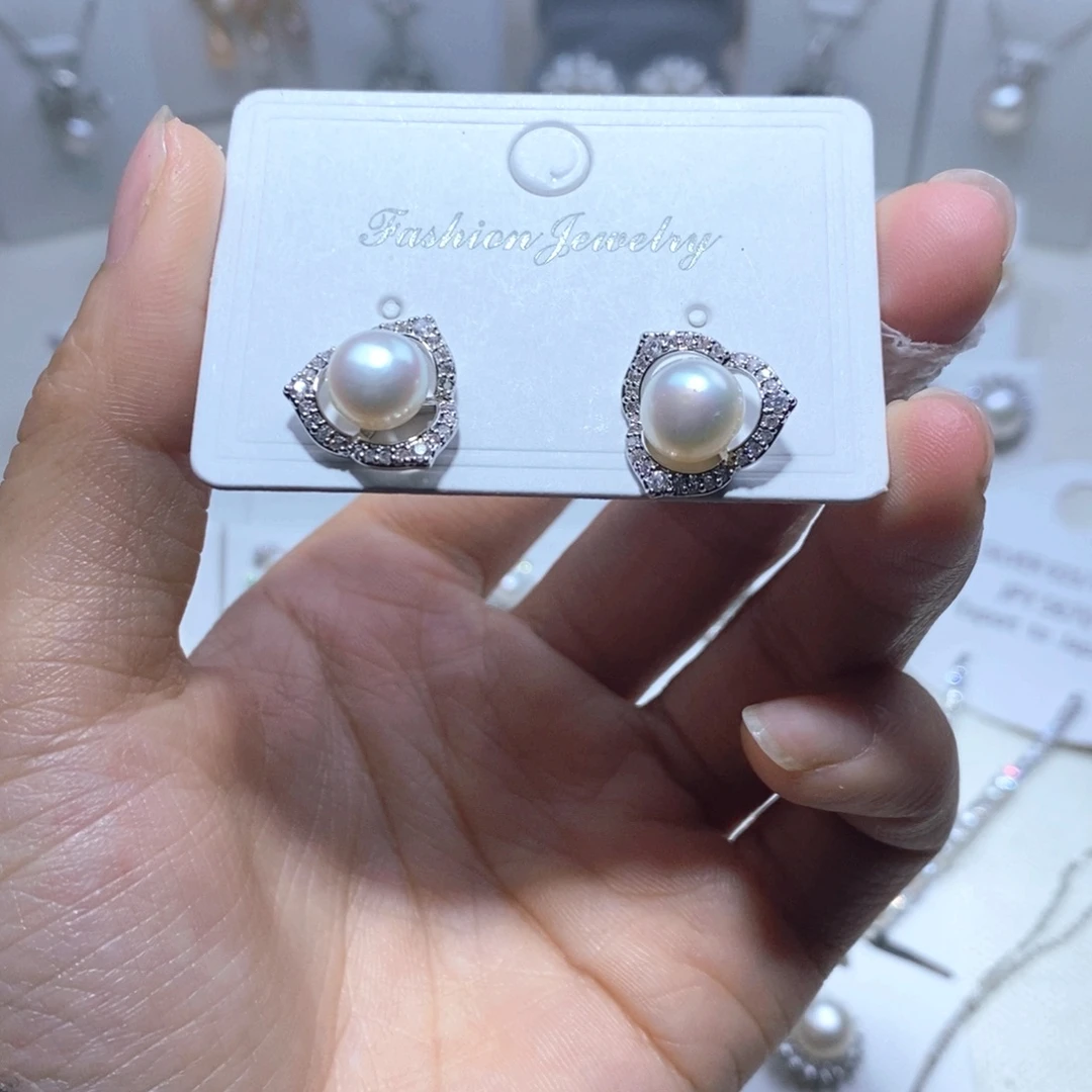 耳饰未镶嵌淡水珍珠