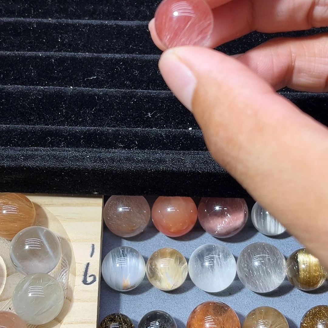 未镶嵌颈饰水晶15.7mm粉钢丝