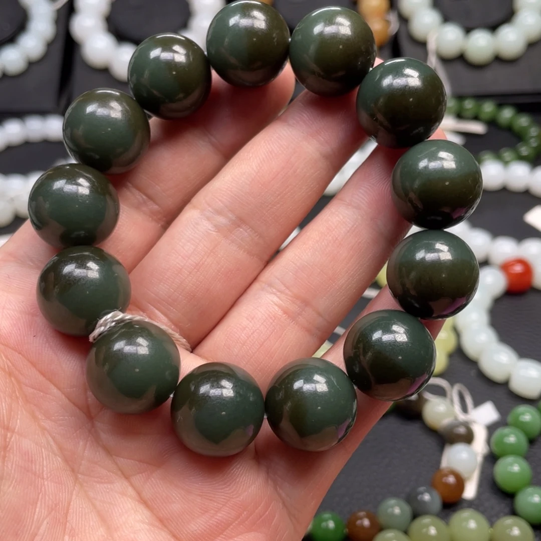 和田玉未镶嵌手链18