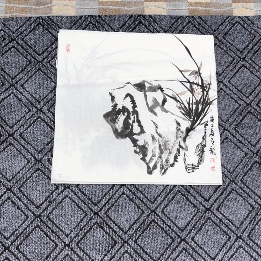 国画米亚龙老师三尺斗方花鸟作品赵