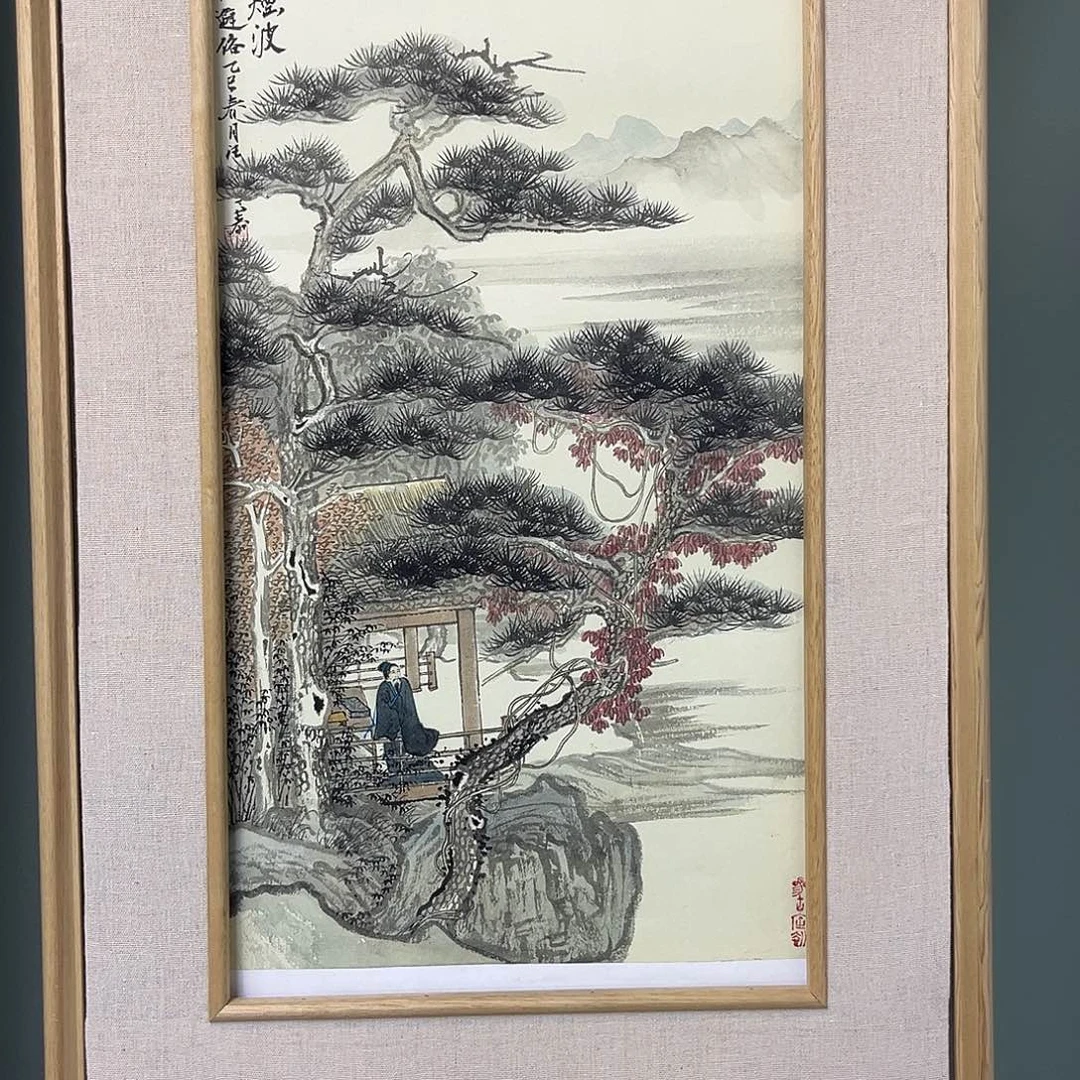 国画手绘国画，精品山水，画心