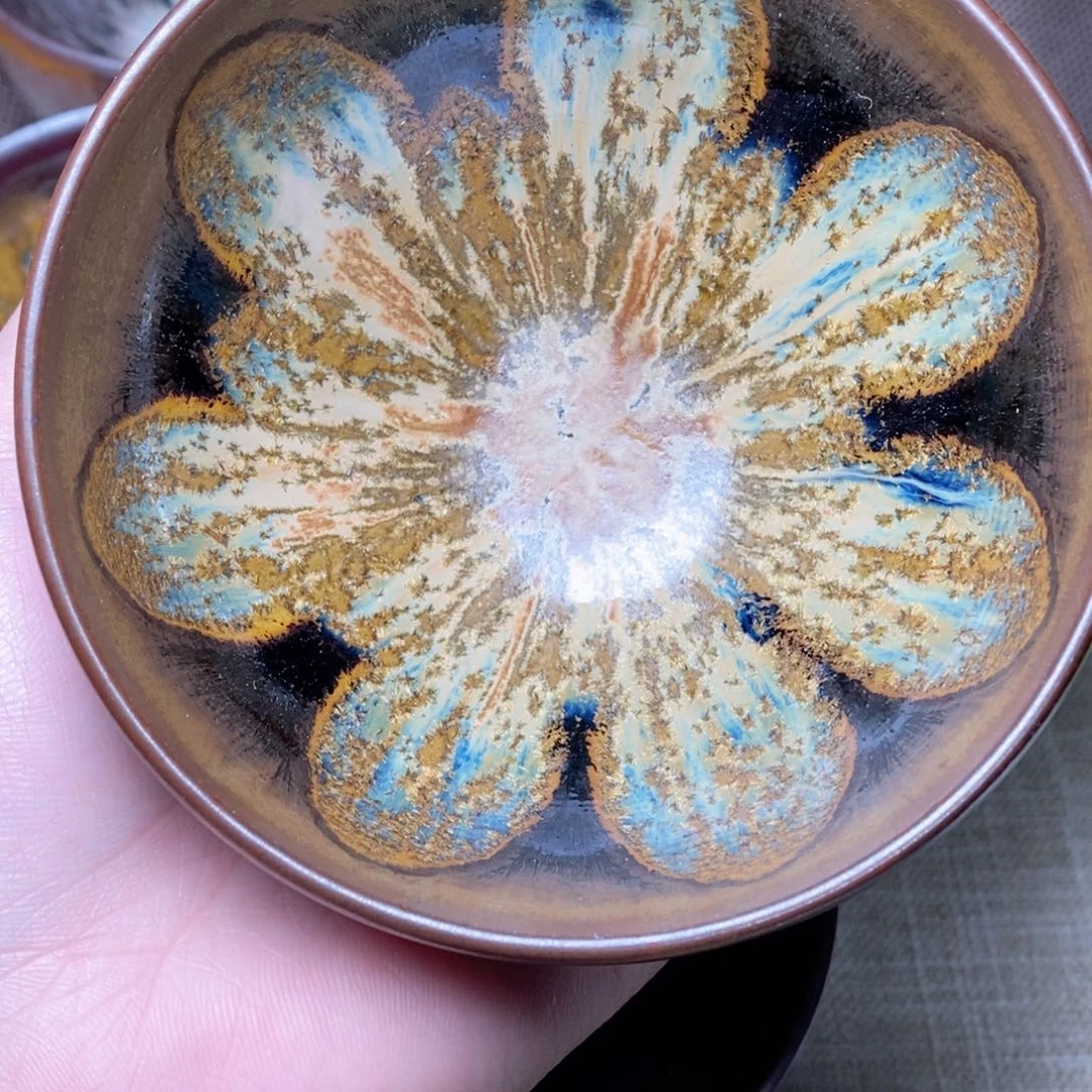 东****花建窑建盏主人茶盏473