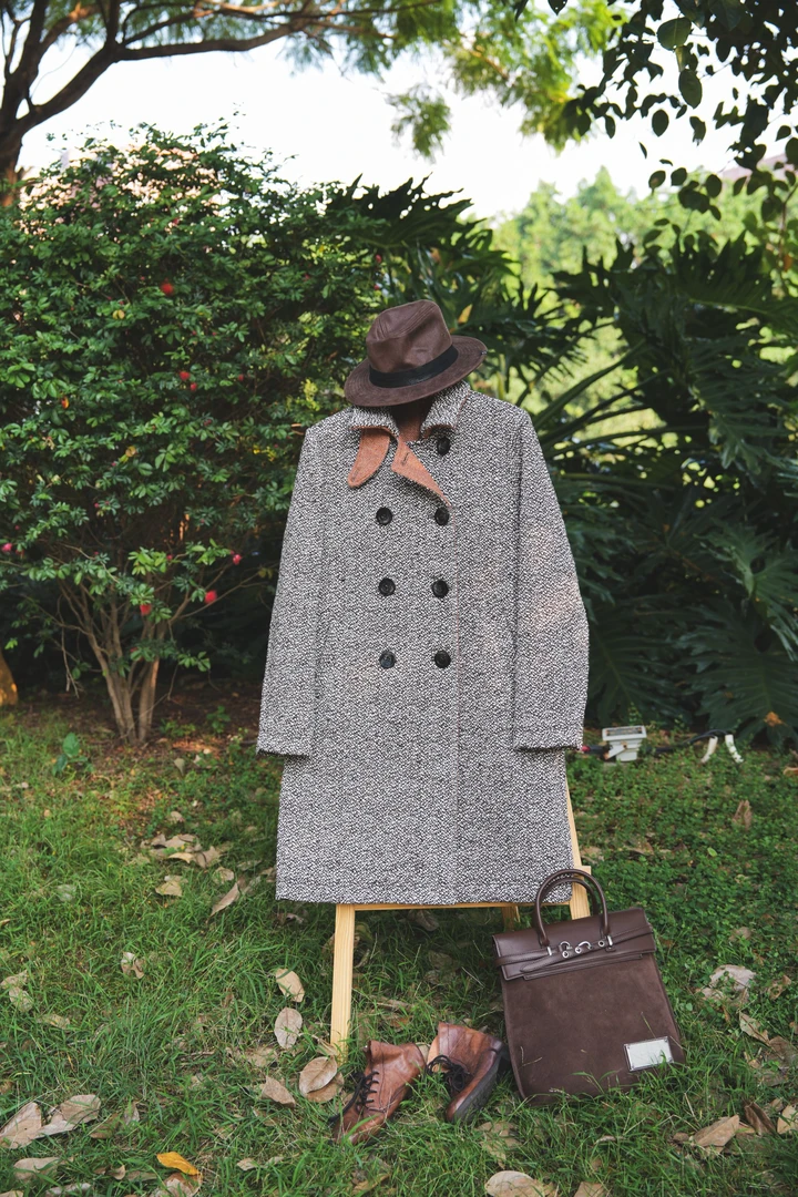 失物招领潮牌女装 2025冬季新款老钱风大衣复古百搭保暖外套48673