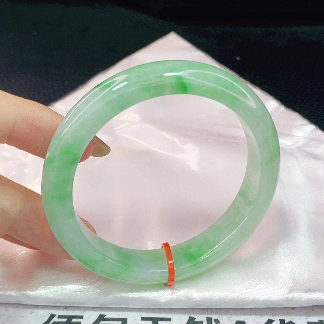未镶嵌手镯翡翠54.8正圈