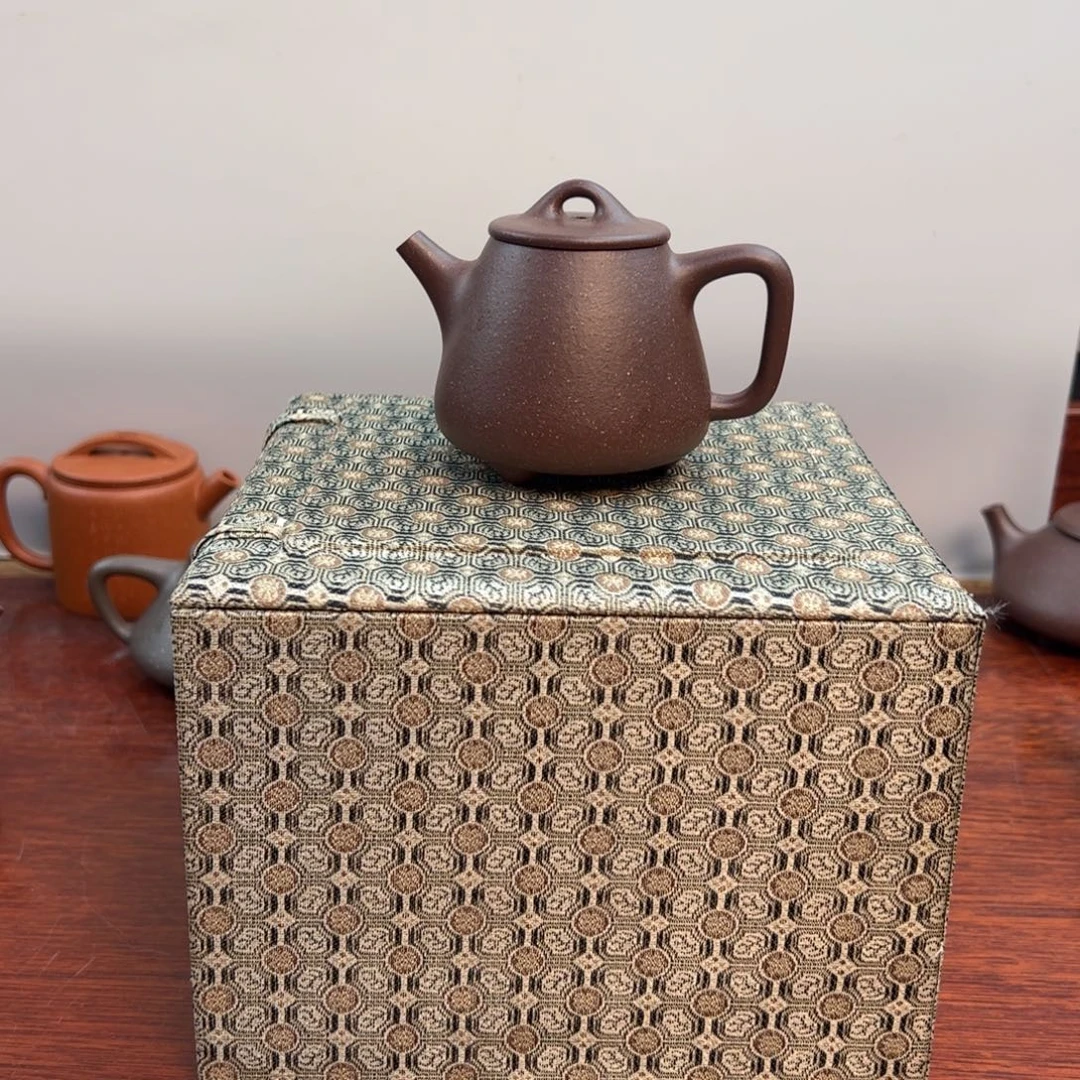 紫砂茶壶微瑕、110cc 天青紫泥