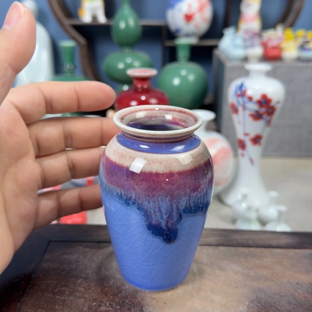 陶瓷手工小花器摆件