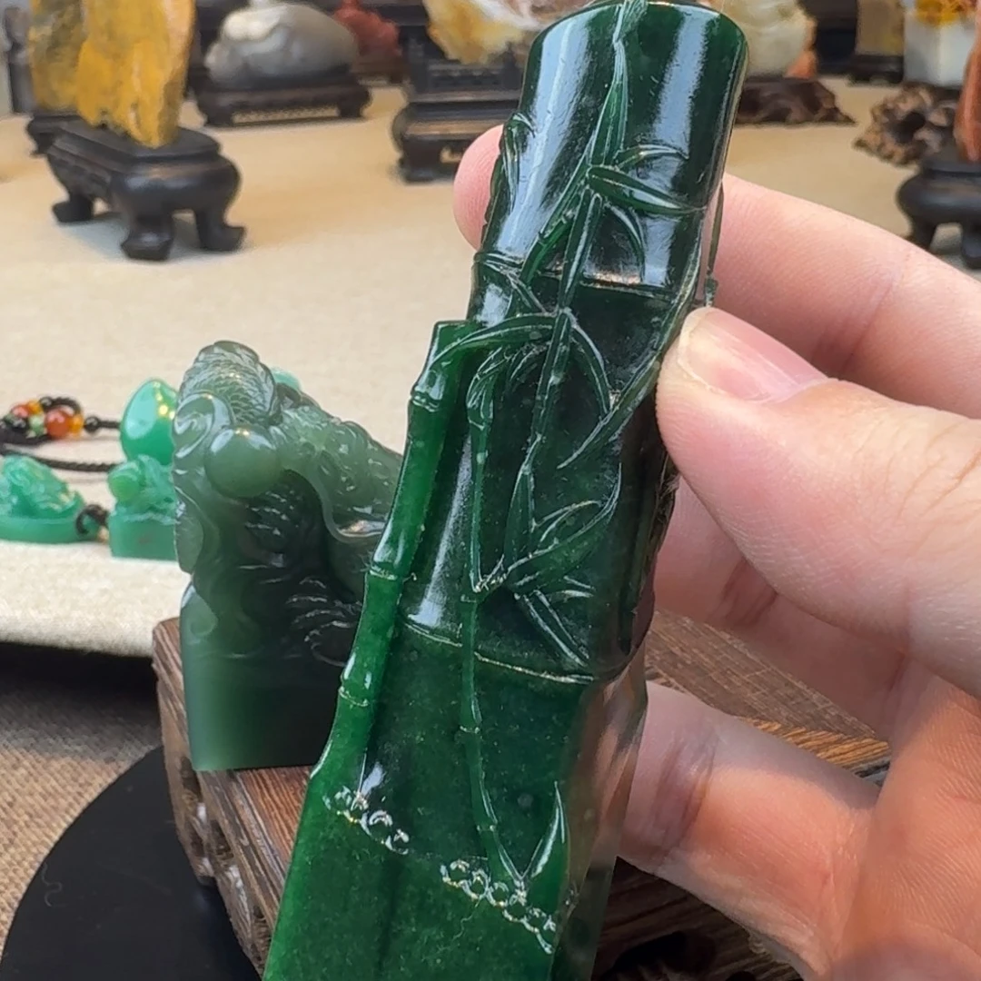 寒***晓印石寿山石西安绿249