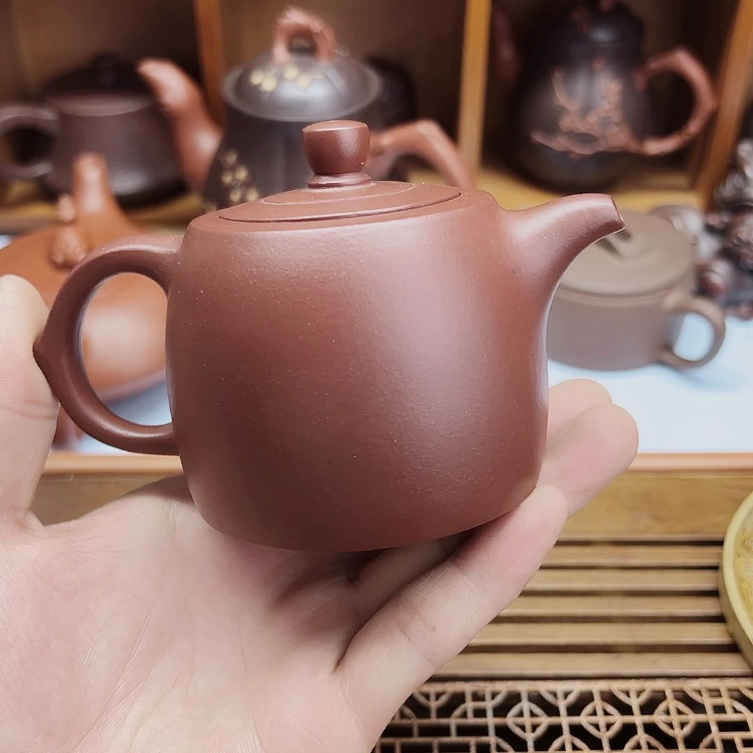 茶壶紫砂100毫升容量宜兴原矿紫砂壶