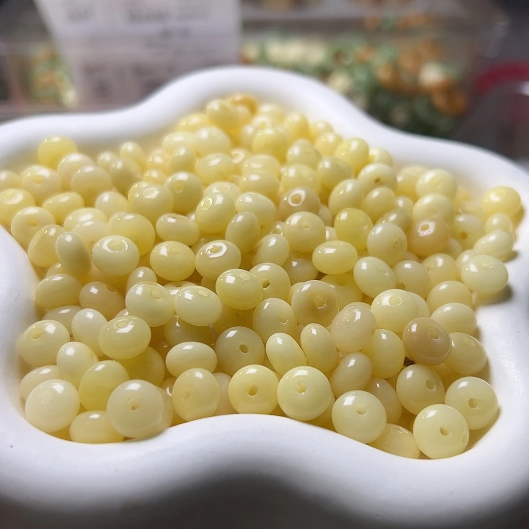 菩提根/象牙果吊坠微瑕卡9奶黄算盘200颗