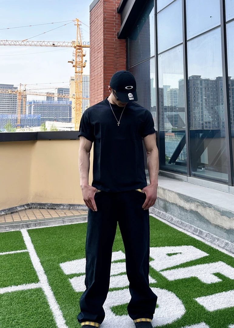 索罗娜凉感透气抗菌T恤正肩cleanfit风男士运动速干简约弹力