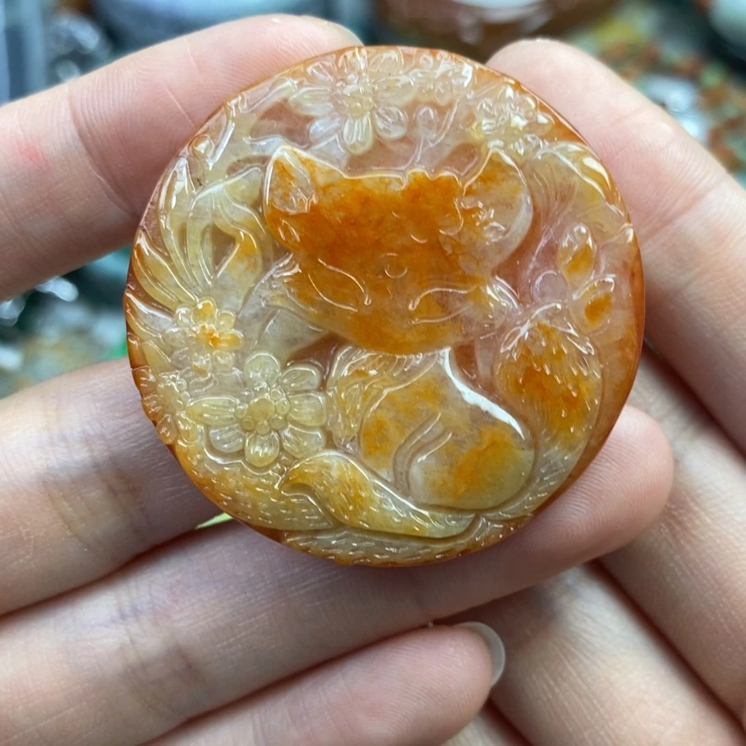 颈饰未镶嵌翡翠吊坠