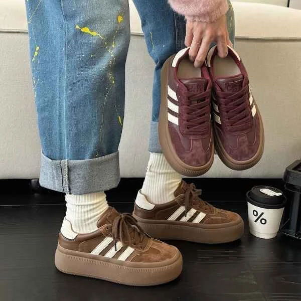 厚底增高休闲德迅鞋25年春季新款时尚百搭舒适休闲鞋韩版YZ6092