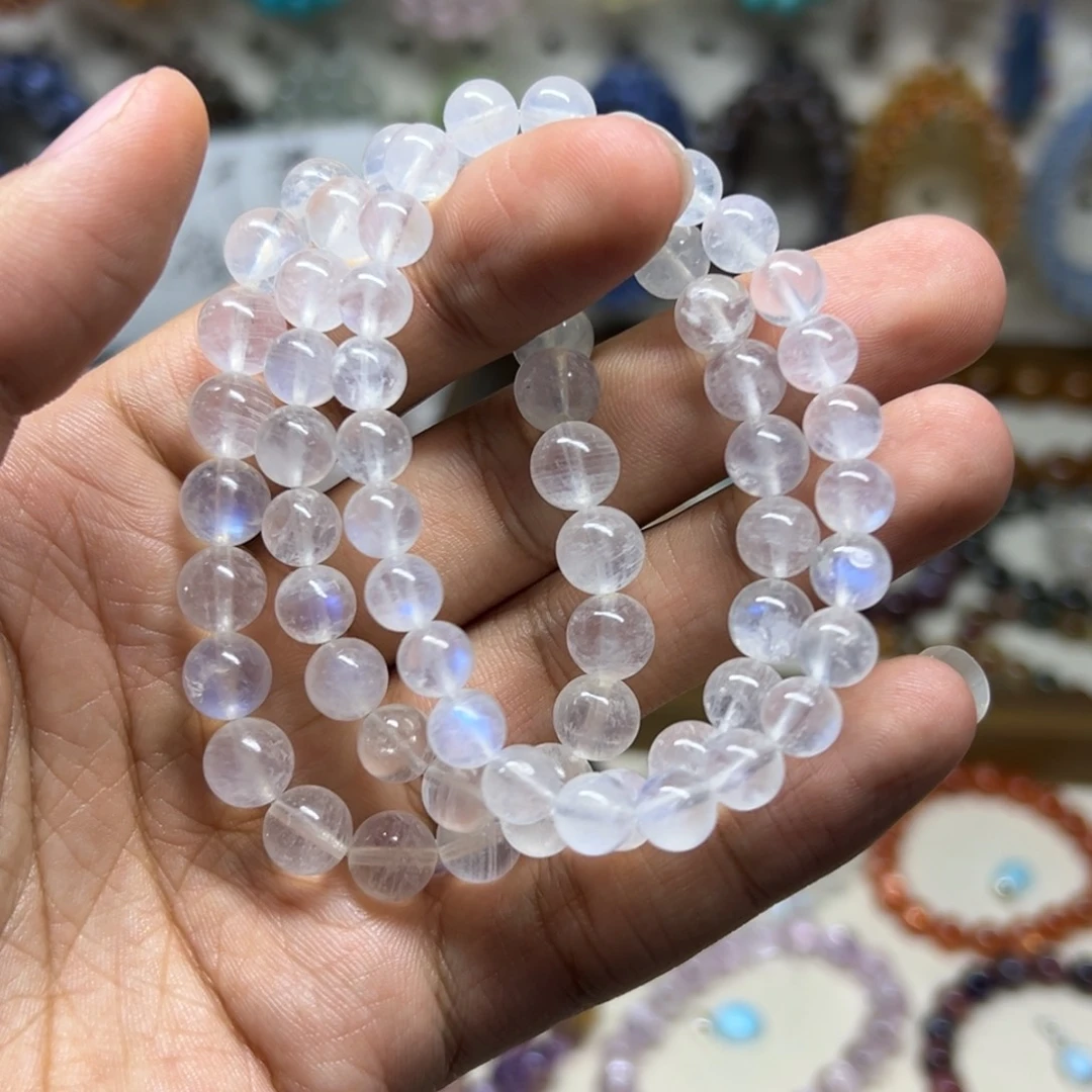 未镶嵌手链水晶蓝月光手链