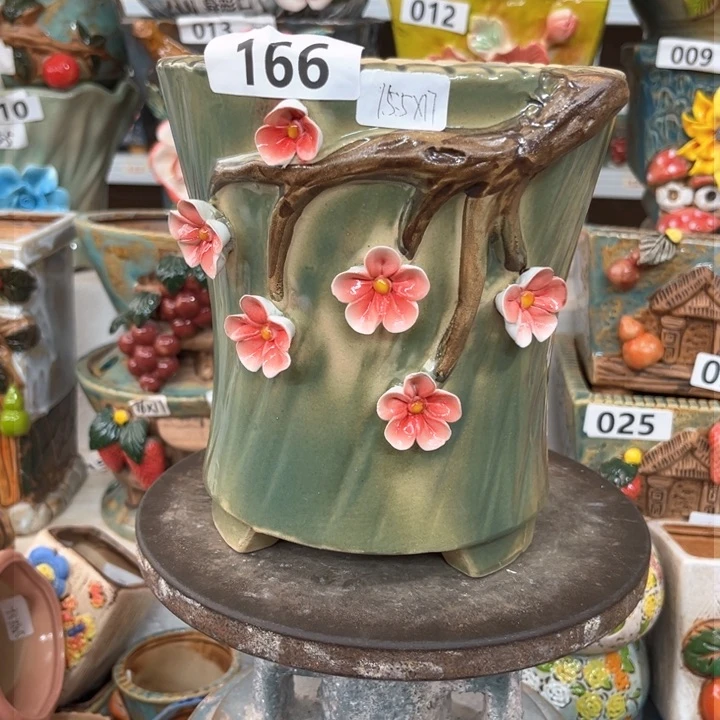 紫砂花盆粗陶材质多肉花盆