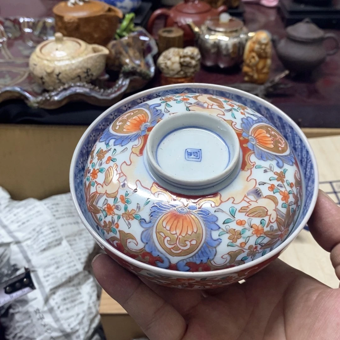 茶盏密胺手绘陶瓷杯子