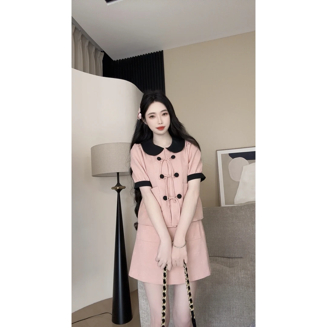 WY【夏梦玫珑套装】原创设计师女装显白日常可穿套装气质宽松老钱风