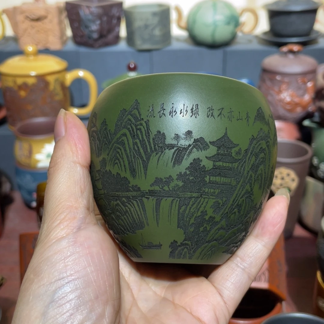 原矿紫砂手工主人杯