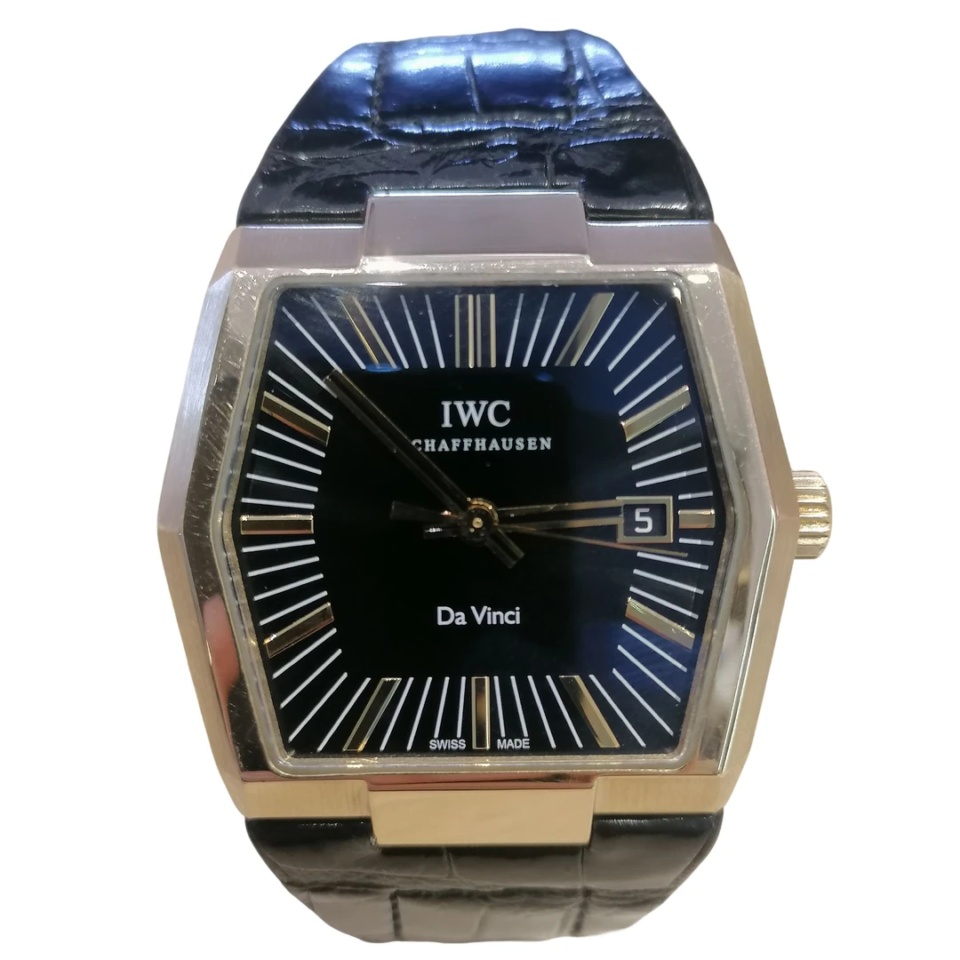 99新 IWC/万国 18K玫瑰金达文西系列自动男表IW546108表径41