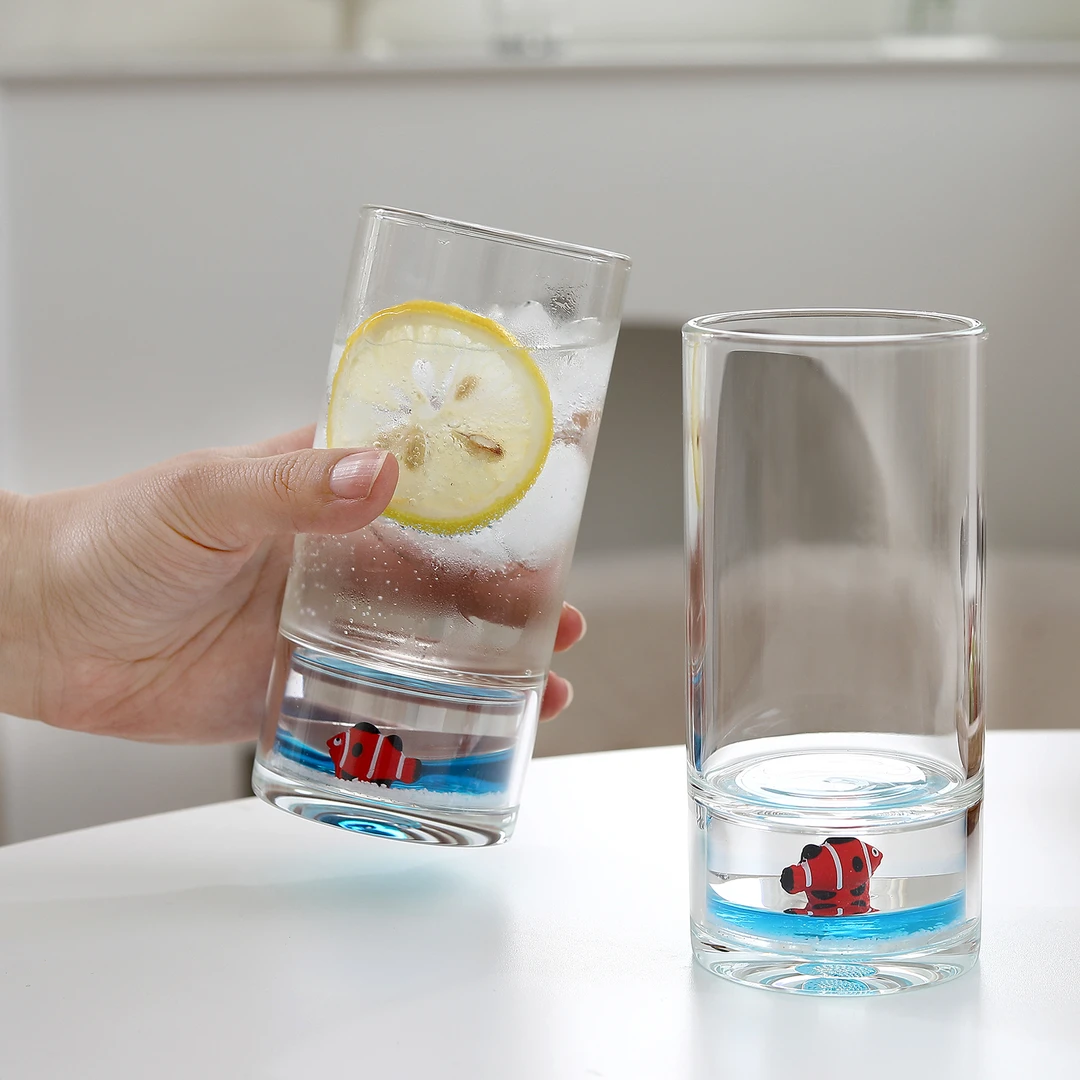 网红耐热玻璃杯-10℃~100℃1个透明家用ins风日系