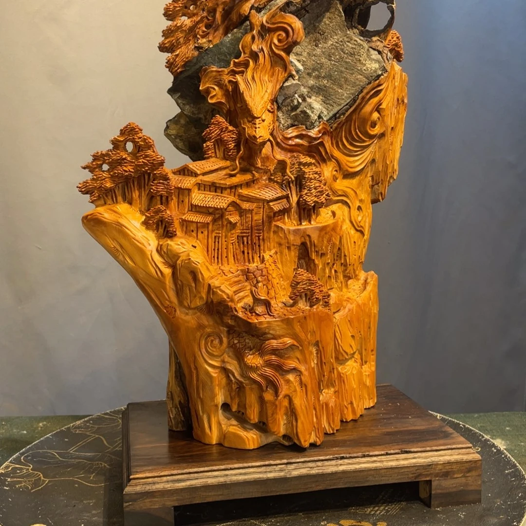 柏木（崖柏）崖柏意境潜龙在渊